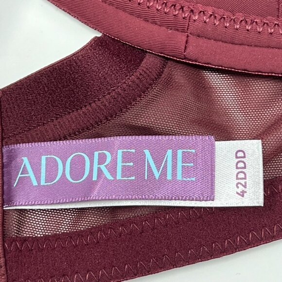 NWT Adore Me Marca Contour Plus Strappy Plunge Bra. Port Royale. Size 42DDD - Picture 3 of 7